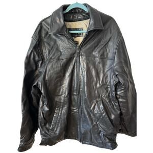 Men’s leather jacket with removable Thinsulate lining